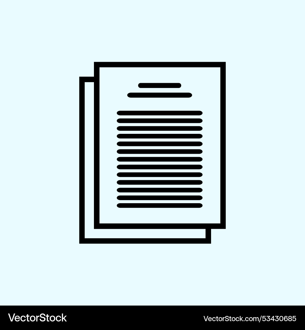 Simple document icon on transparent background Simple document icon on transparent background vector image