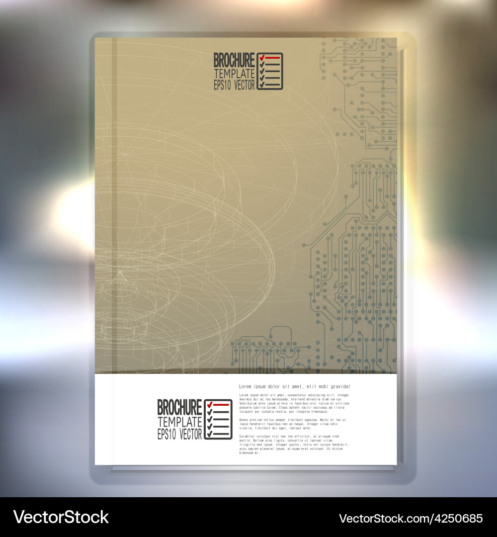 Technical Retro Background vector image