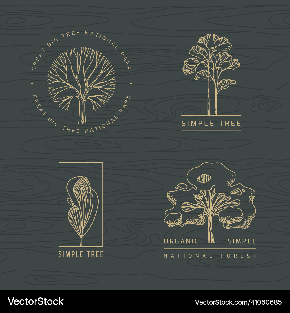 Tree icon logotypes nature trees Tree icon logotypes nature trees vector image