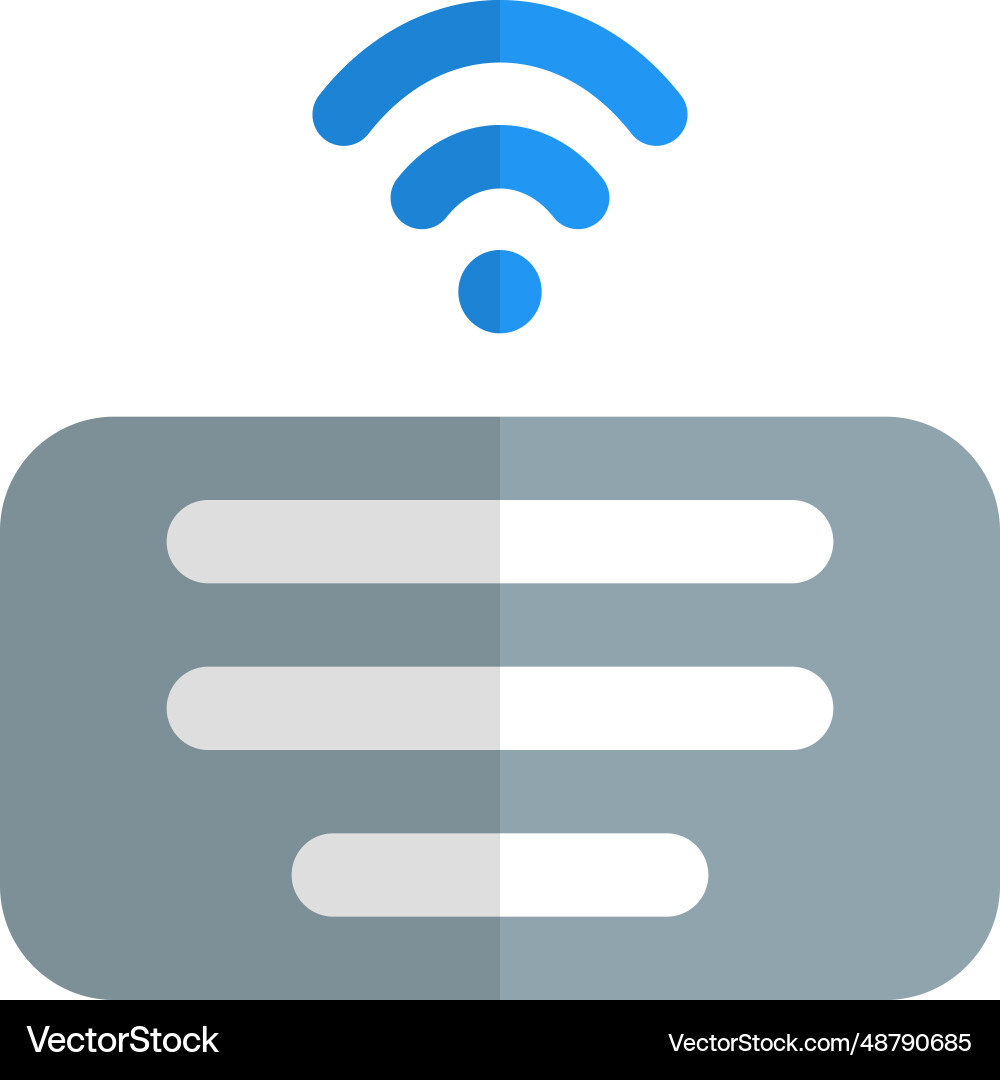 Wireless computer keyboard much easier to use vector image