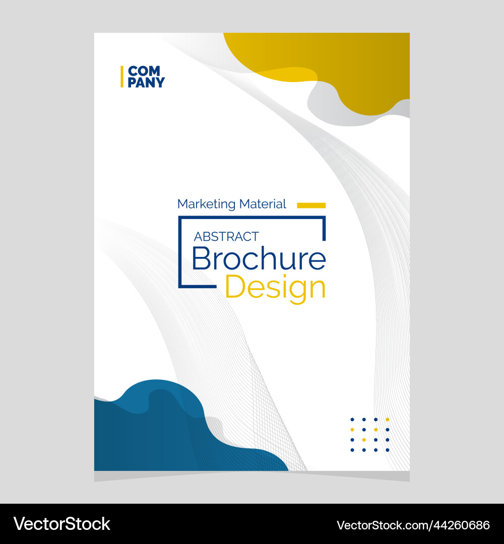 Abstract brochure design liquid shape blob Abstract brochure design liquid shape blob Vector Image