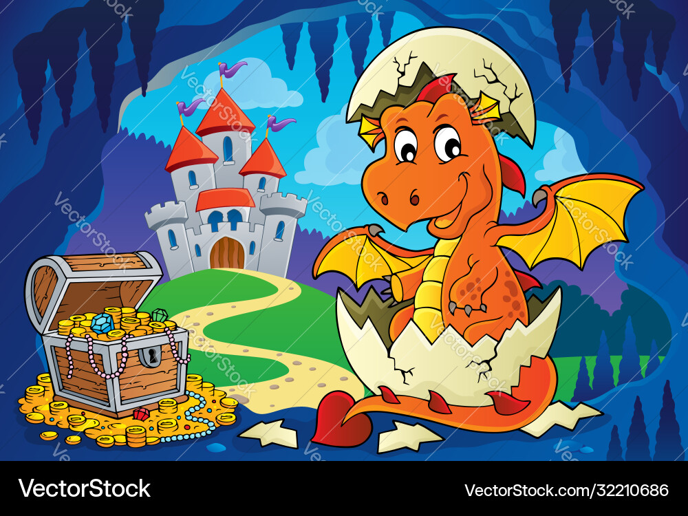 Dragon hatching from egg image 4 Dragon hatching from egg image 4 Vector Image