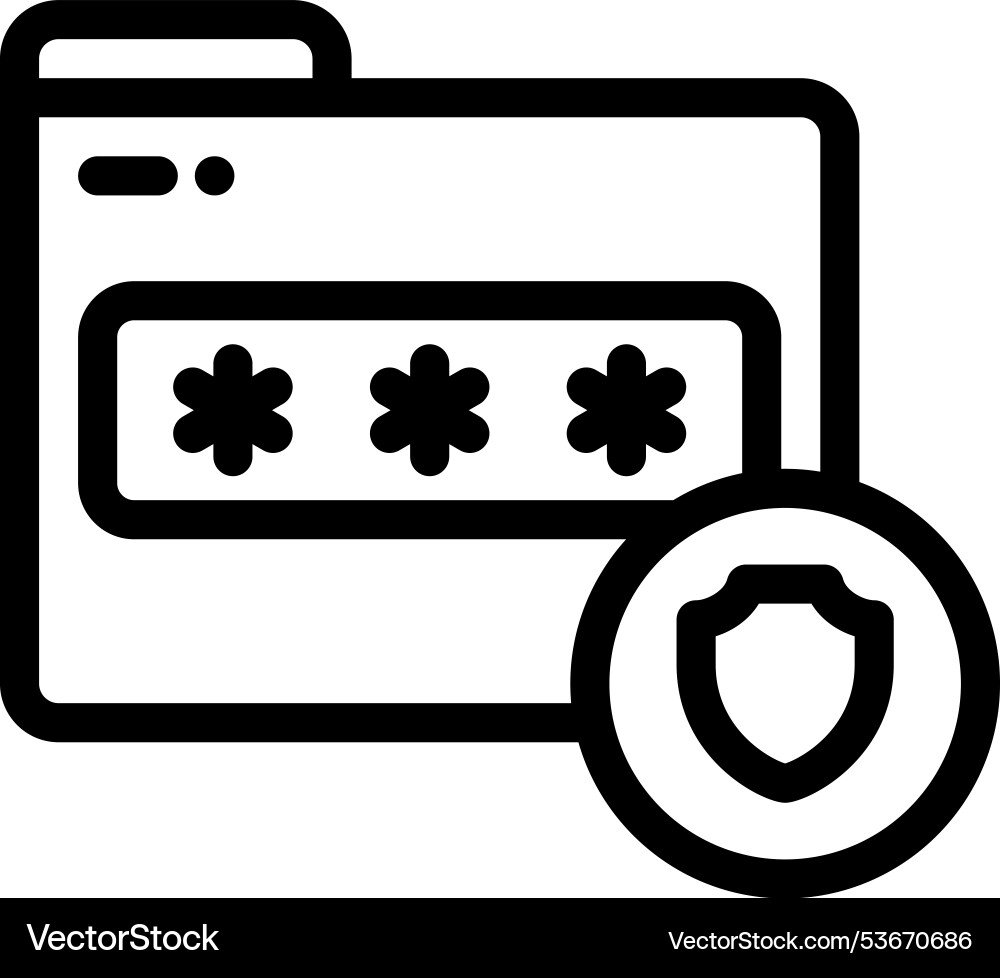 Folder icon thin linear style design isolated Folder icon thin linear style design isolated vector image