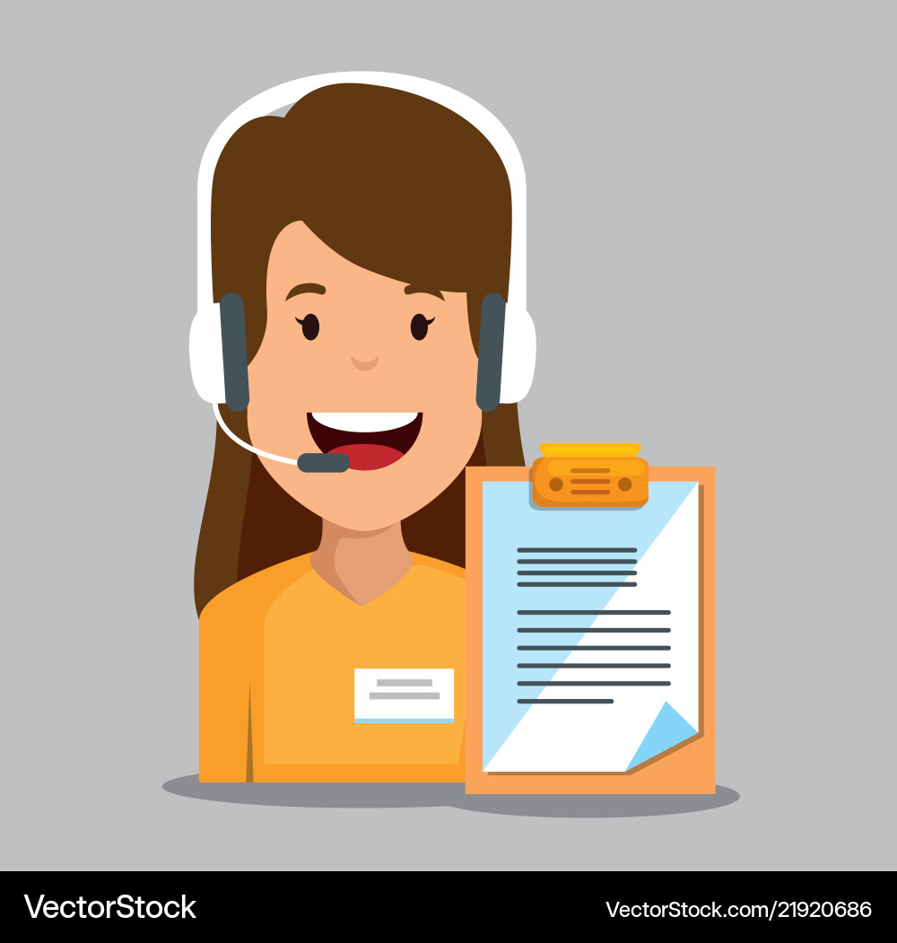 Logistic services with support agent Logistic services with support agent vector image