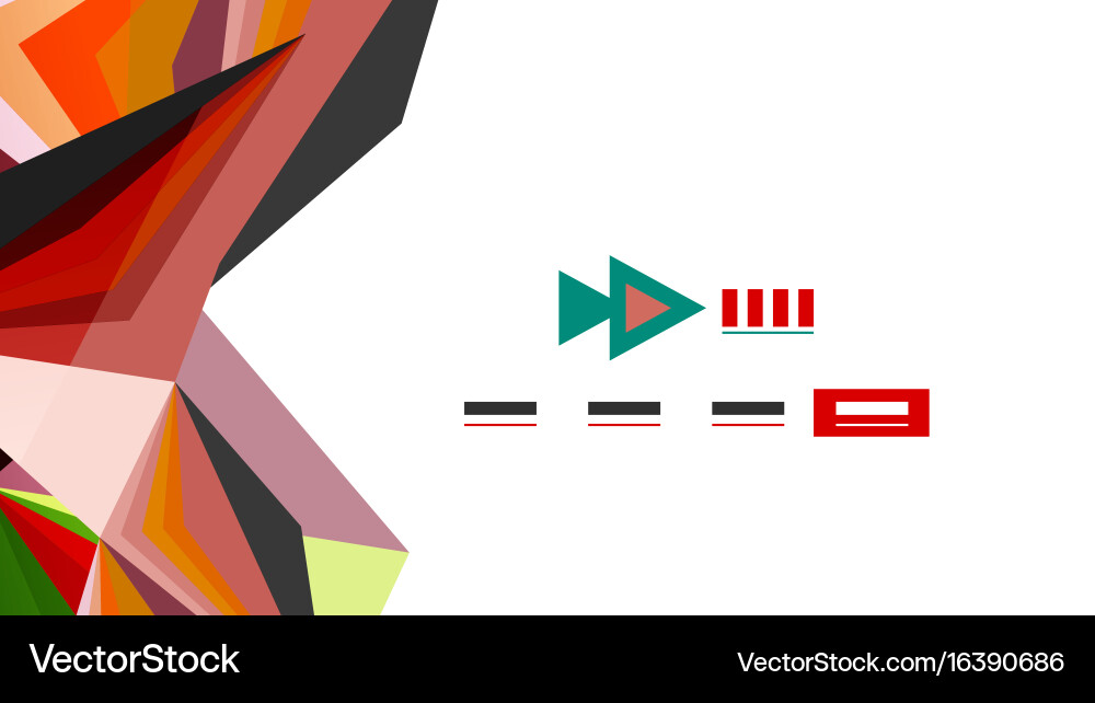 Modern triangle presentation template Vector Image