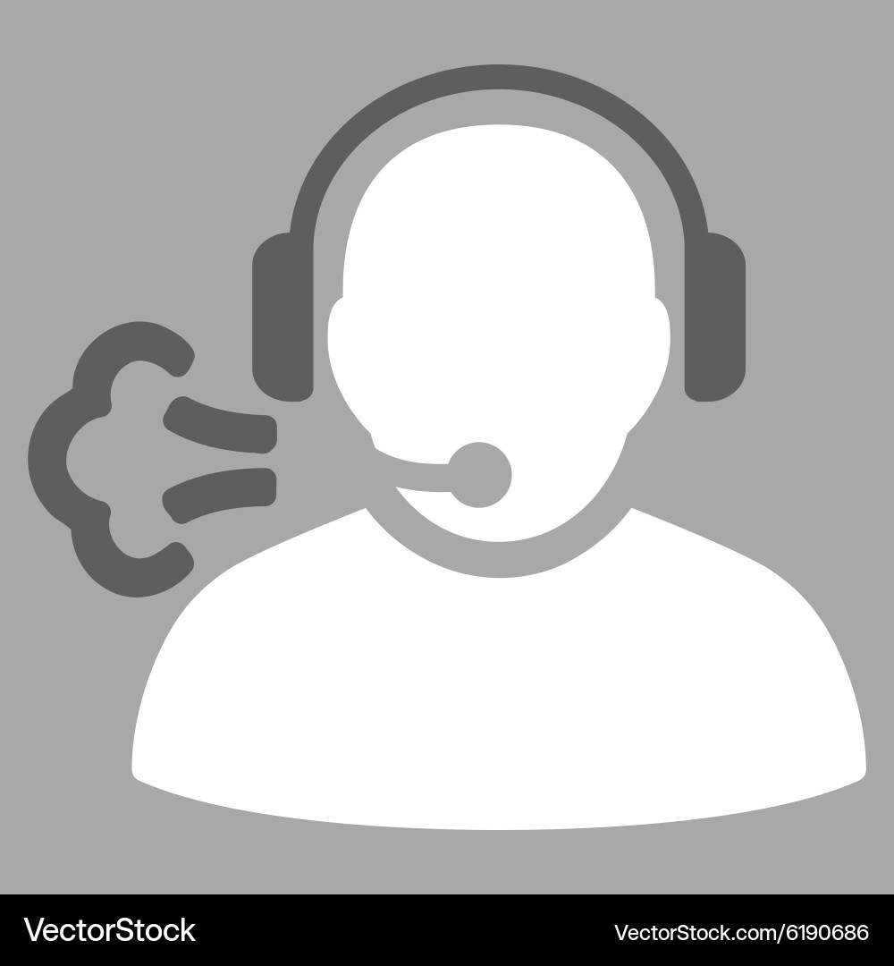 Operator message icon Royalty Free Vector Image
