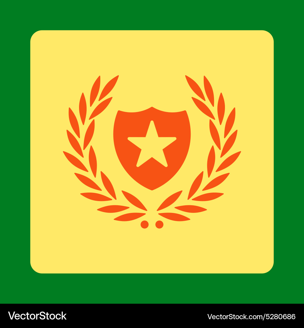 Shield icon from award buttons overcolor set Vector Image
