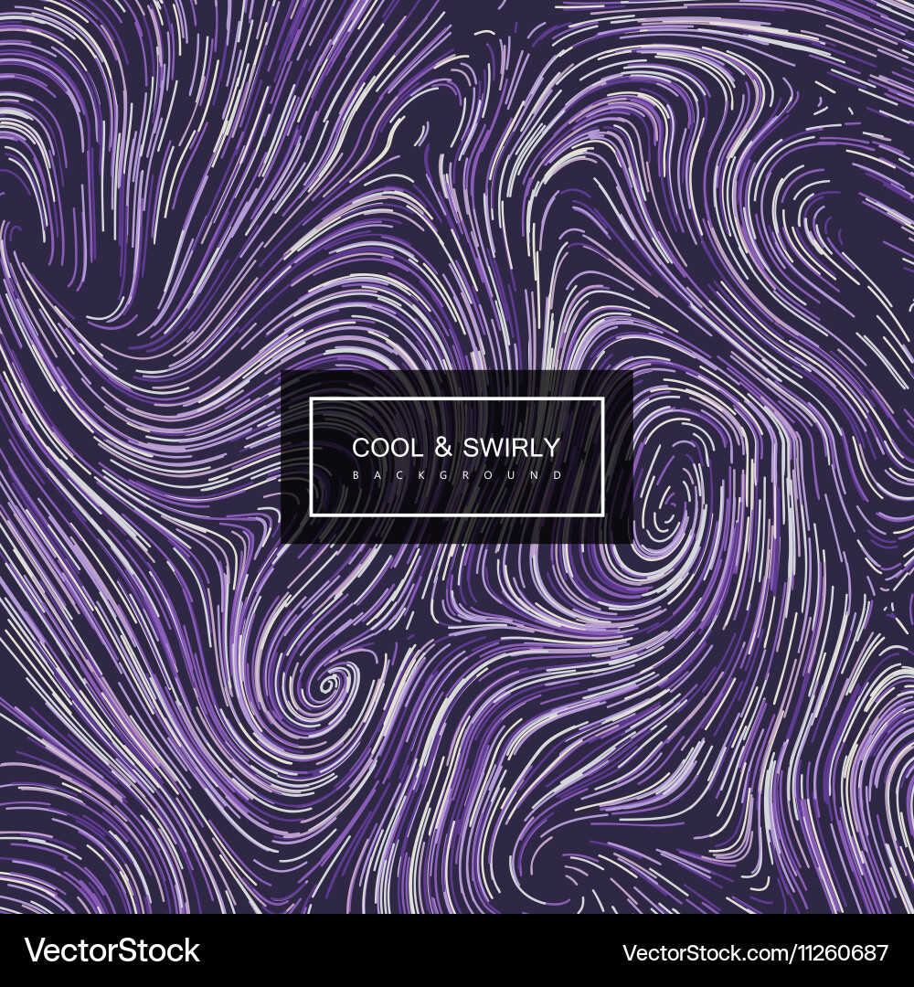 Abstract artistic curl background with swirled vector image