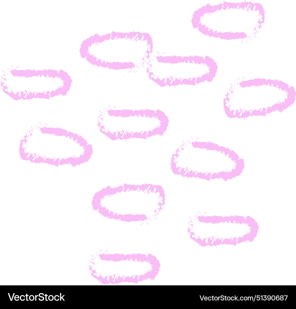 Abstract brush circles pattern Royalty Free Vector Image
