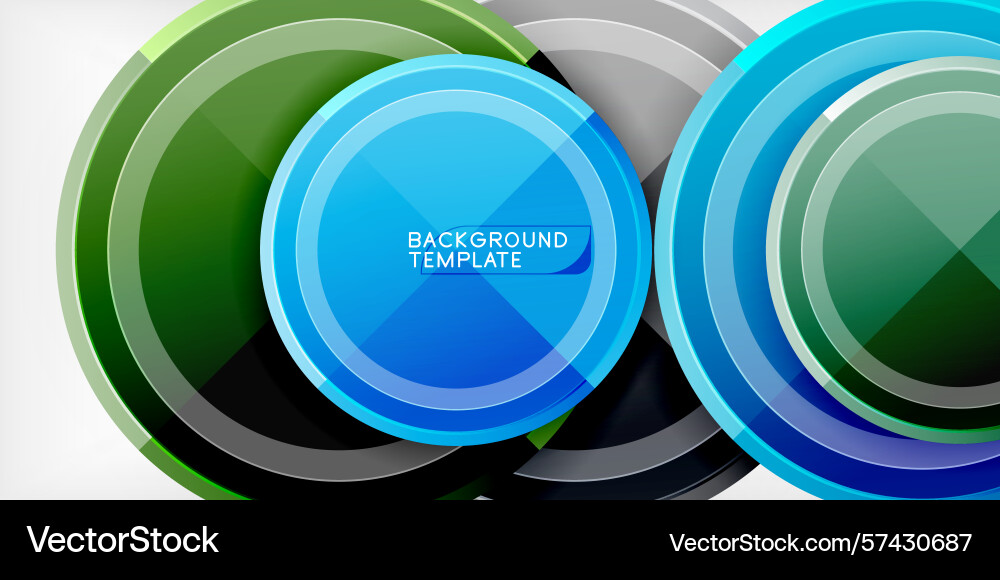 Abstract circles overlap creating vibrant design Abstract circles overlap creating vibrant design Vector Image