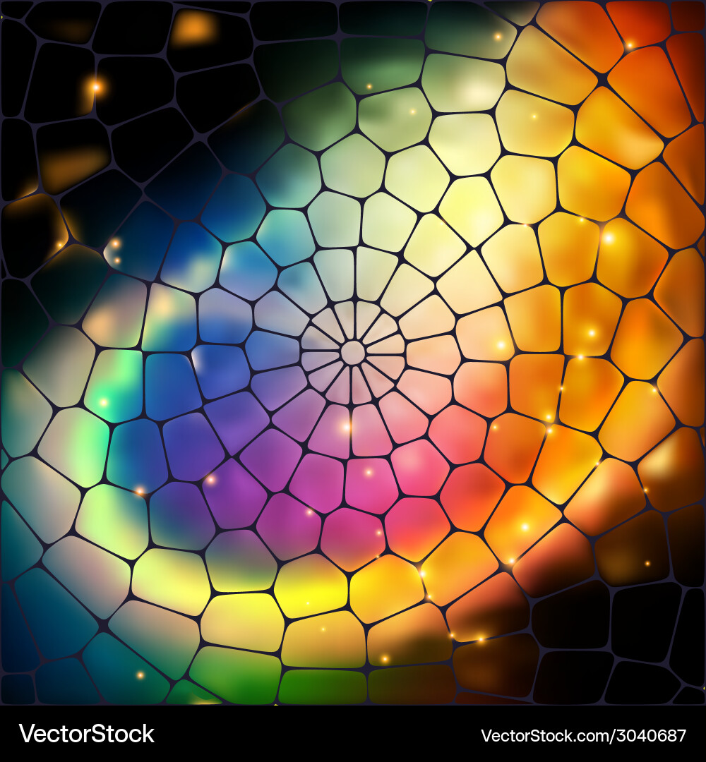 Bright mosaic background the contains transparency Vector Image