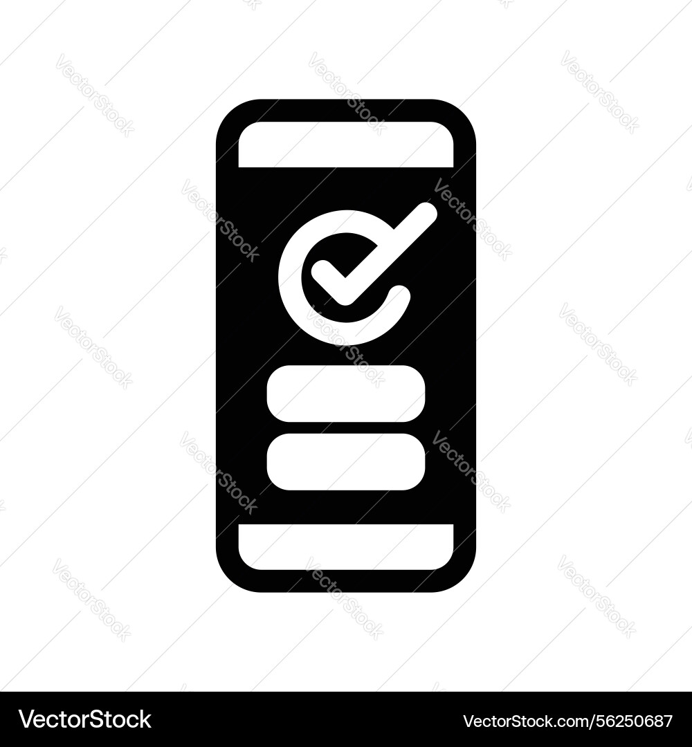 Checklist application interface displayed Checklist application interface displayed vector image