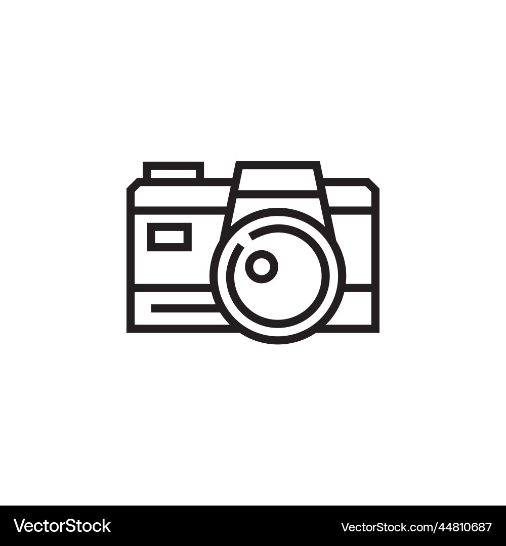 Digital camera icon computer component vector image