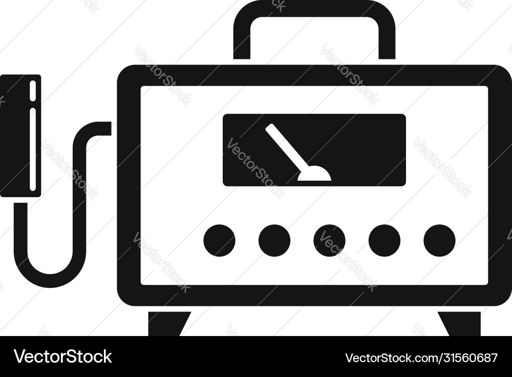 Dosimeter device icon simple style Dosimeter device icon simple style Vector Image