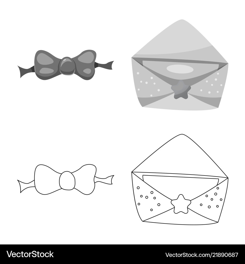 Isolated object of party and birthday icon Vector Image