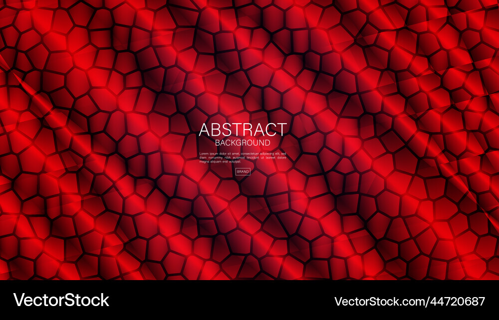 Red abstract background polygon Red abstract background polygon vector image