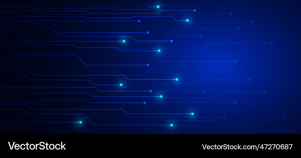 Tech Circuit Background vector image
