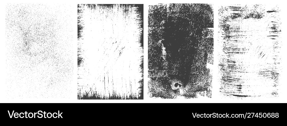Abstract grunge rectangular frames collection vector image