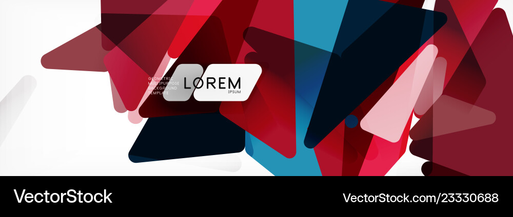 Abstract Science Triangle Background vector image