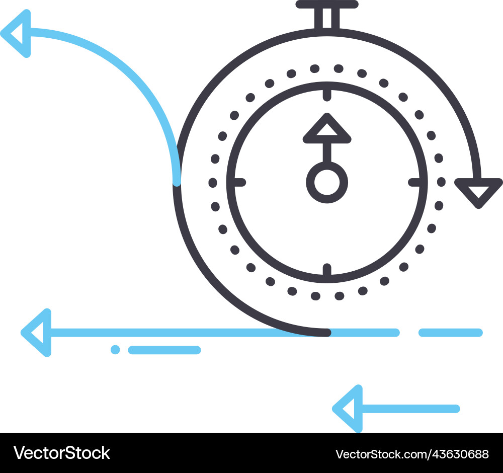 Agile development line icon outline symbol Agile development line icon outline symbol vector image