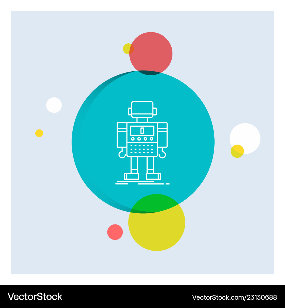 Autonomous machine robot robotic technology white Autonomous machine robot robotic technology white Vector Image