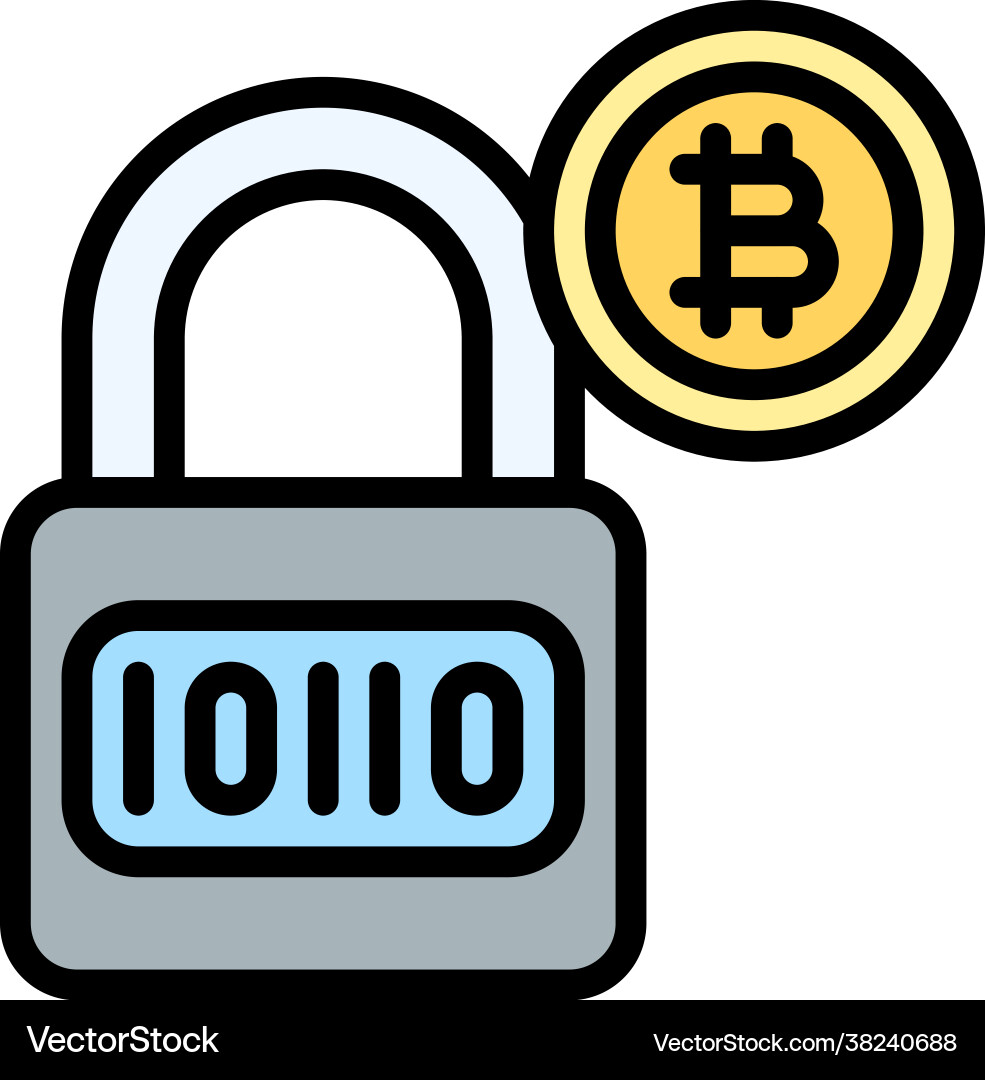 Binary encryption icon cryptocurrency related Vector Image
