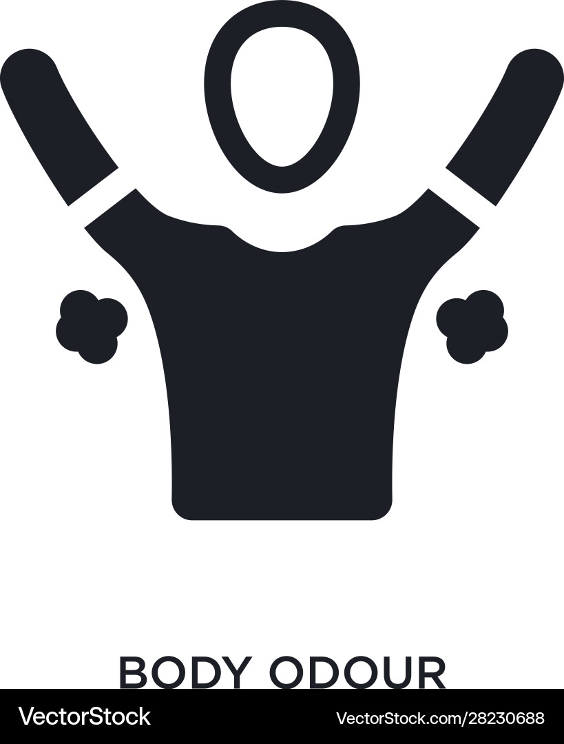 Body odour isolated icon simple element from Vector Image