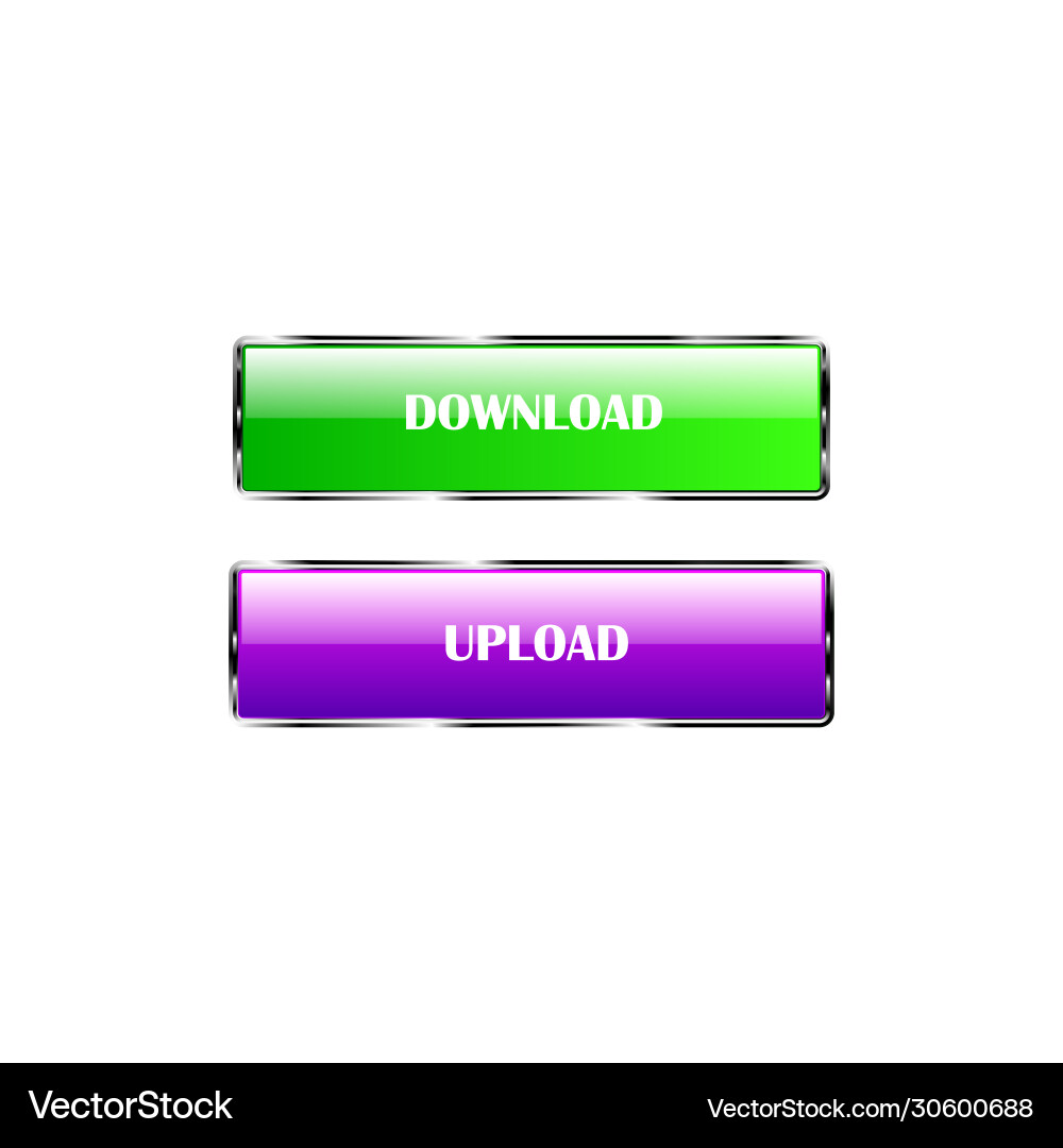 Buttons for website on a white background Buttons for website on a white background vector image