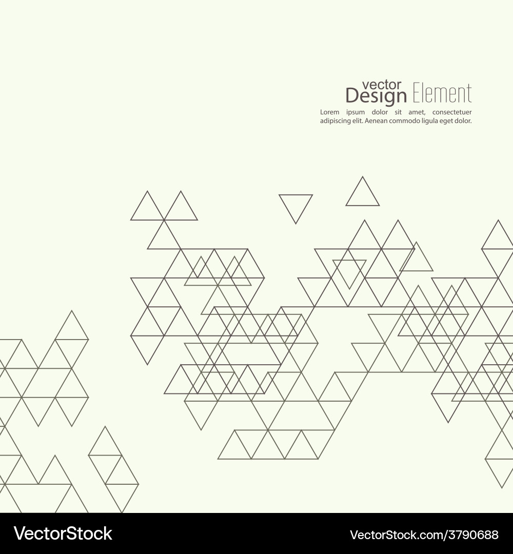 Creative abstract triangle pattern vector image