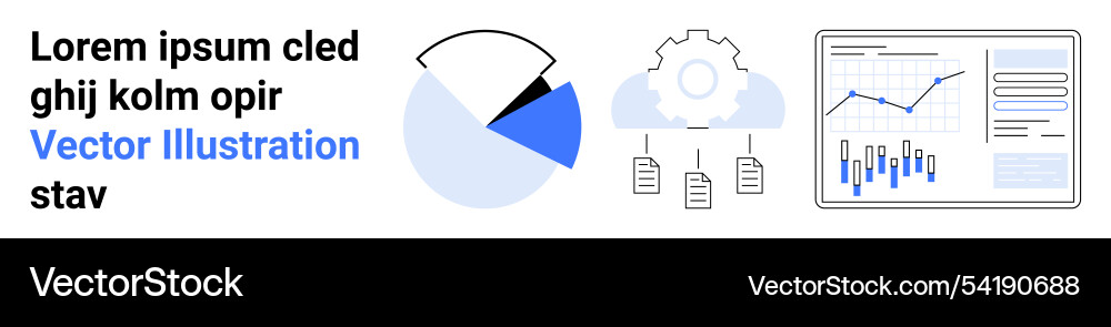 Diverse data visualization and analytics elements Diverse data visualization and analytics elements vector image