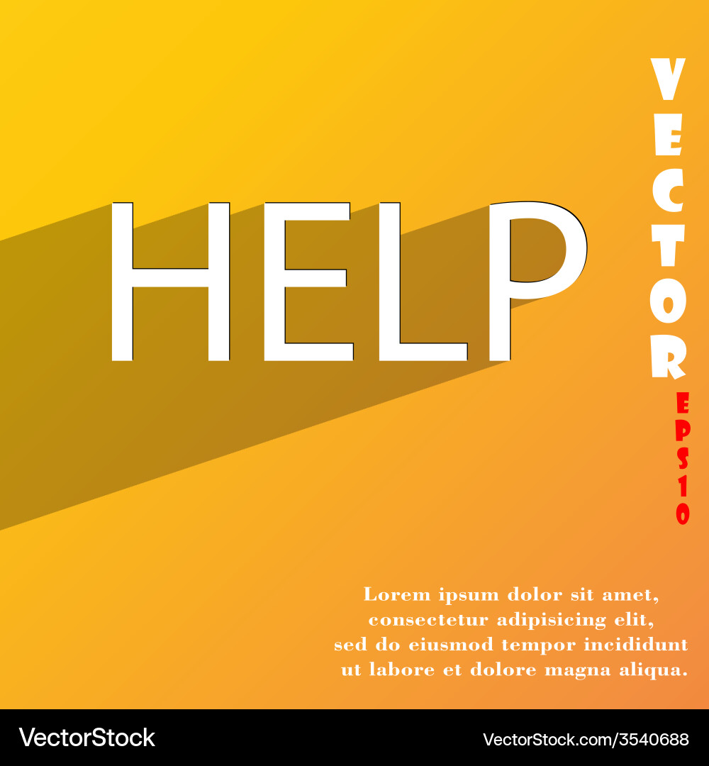 Help point icon symbol flat modern web design vector image