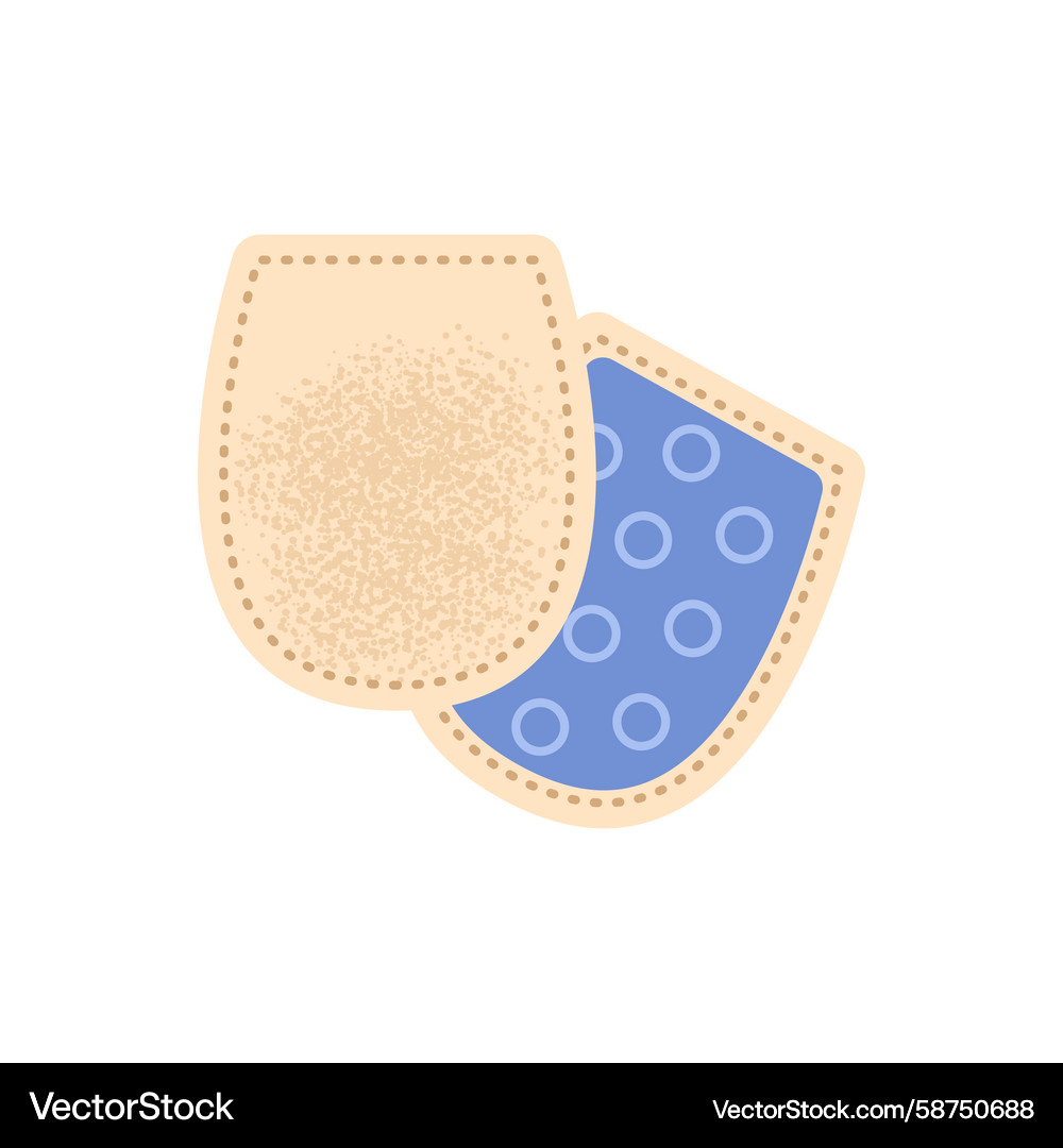 Vector Shoe Insert Orthopedic Heel Insert - Front & Back – Royalty-Free Vector | VectorStock