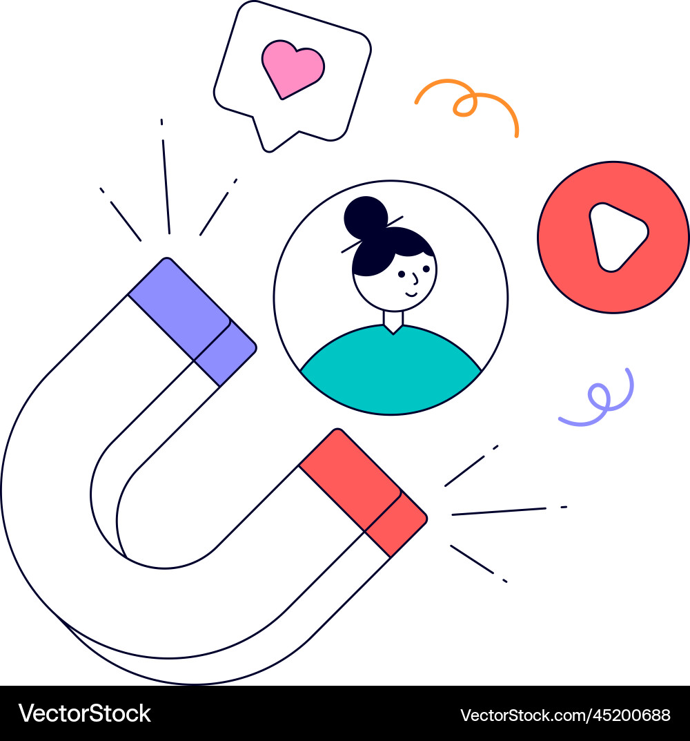 Ready to use animated design of media content Vector Image