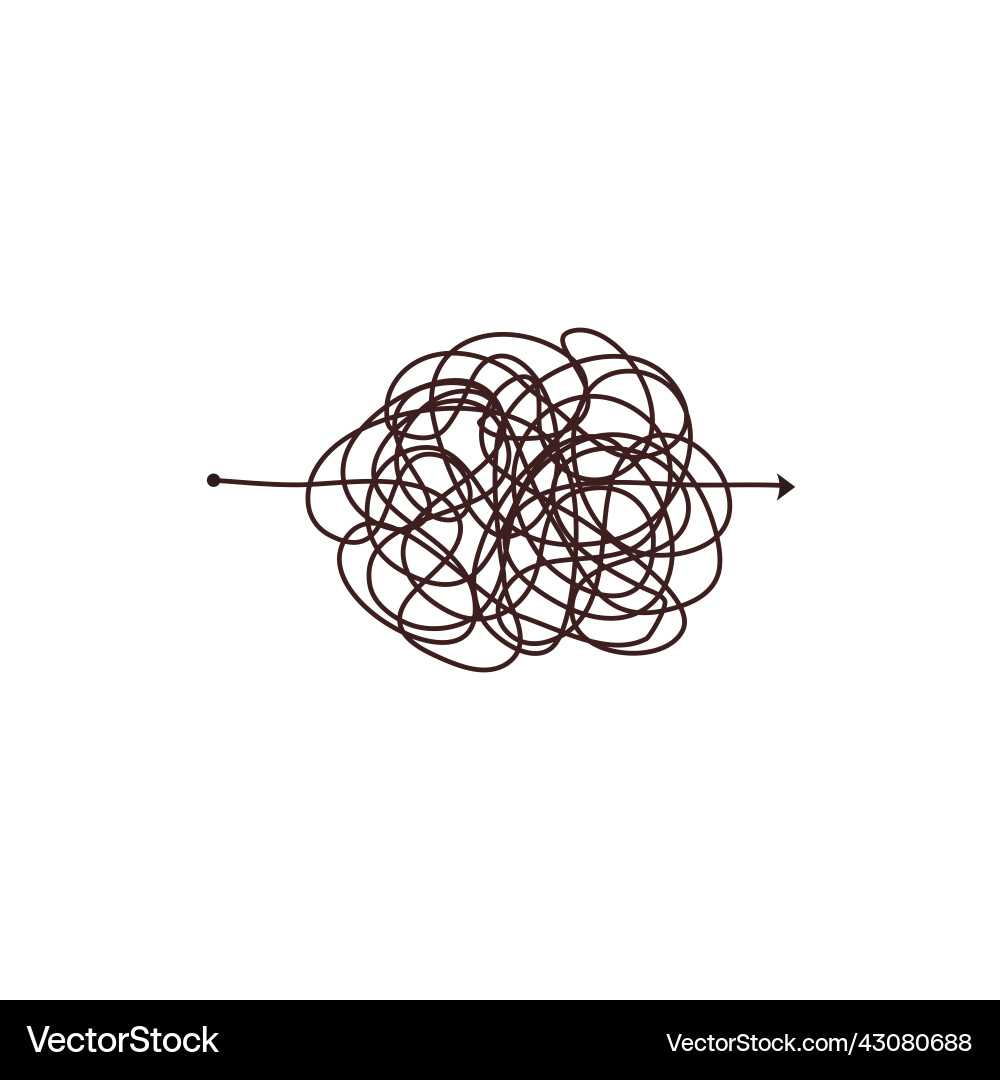 Simple line and complex easy way scribble doodle Simple line and complex easy way scribble doodle vector image