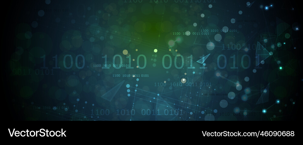 Technology data background idea of global Technology data background idea of global vector image