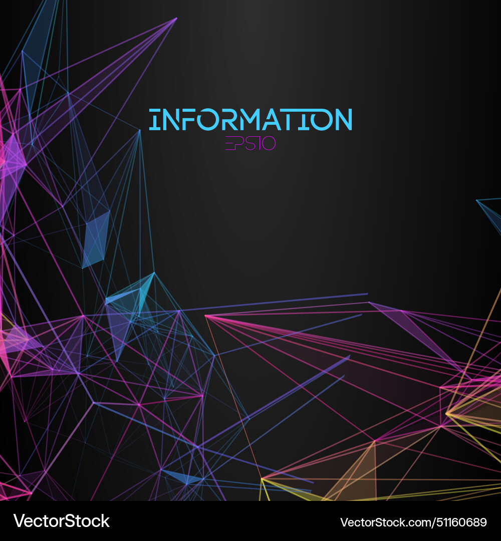 Dynamic Network Data Background vector image