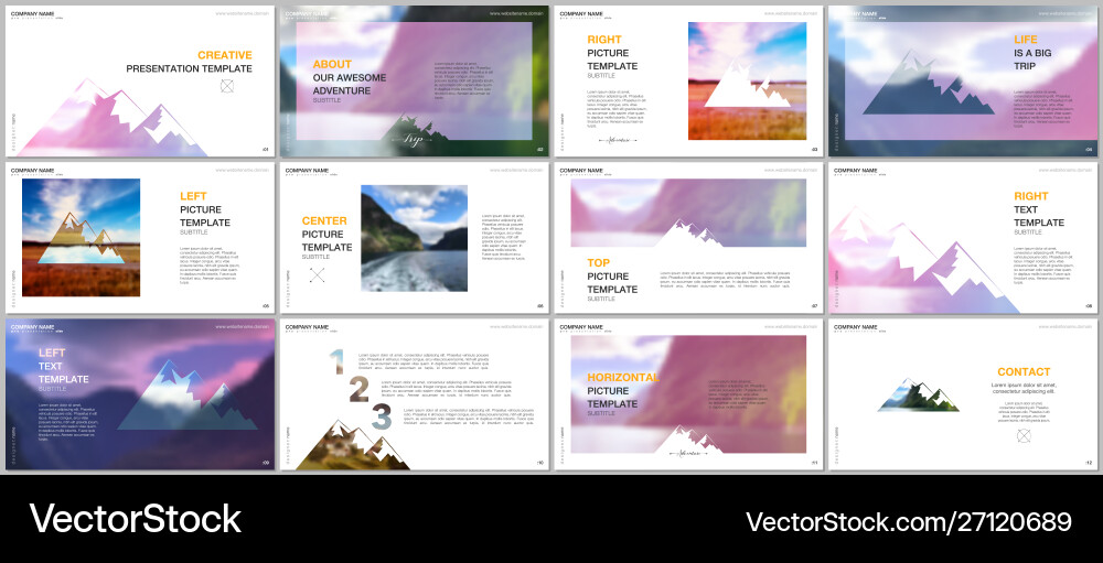 Presentations design templates background Vector Image