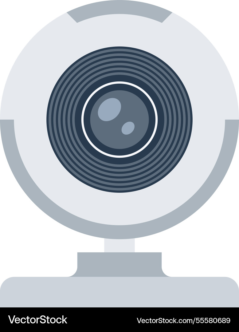 Web camera flat icon Web camera flat icon vector image