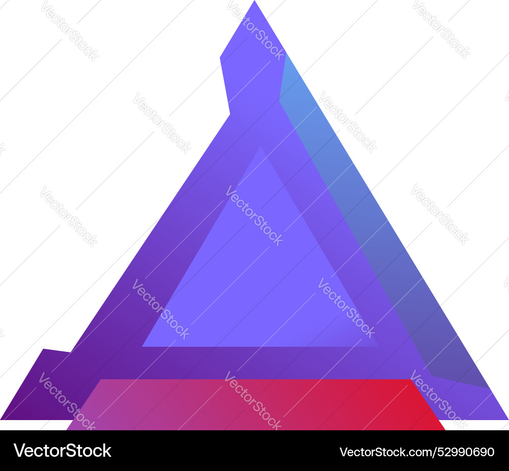 Abstract modern minimalist purple blue triangle Abstract modern minimalist purple blue triangle Vector Image