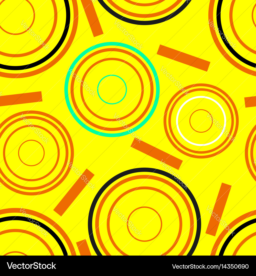 Concentric circles seamless pattern Vector Image