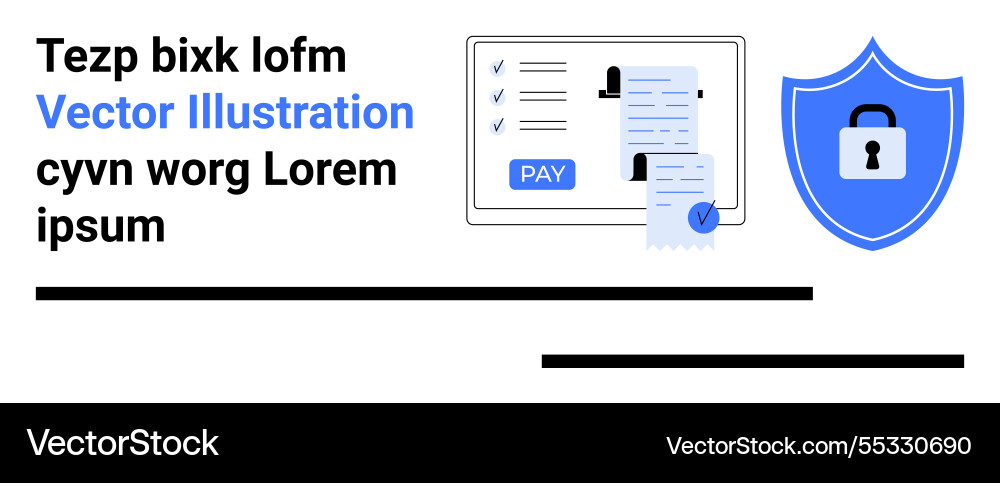 Digital payment and secure transaction Digital payment and secure transaction vector image