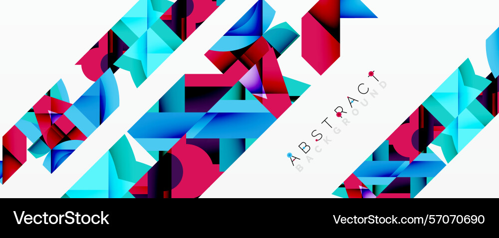 Geometric shapes overlap creating vibrant design Geometric shapes overlap creating vibrant design vector image