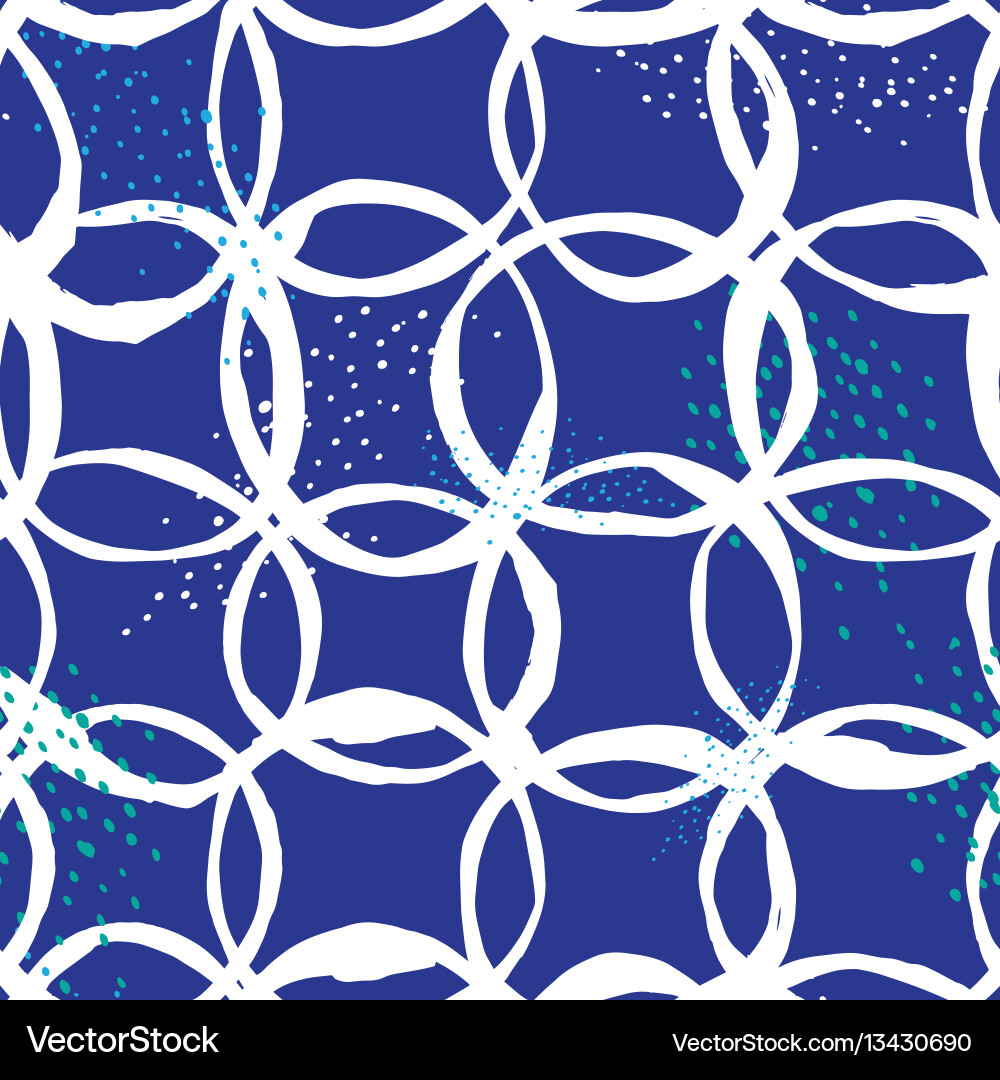 Grungy Hexagonal Pattern vector image