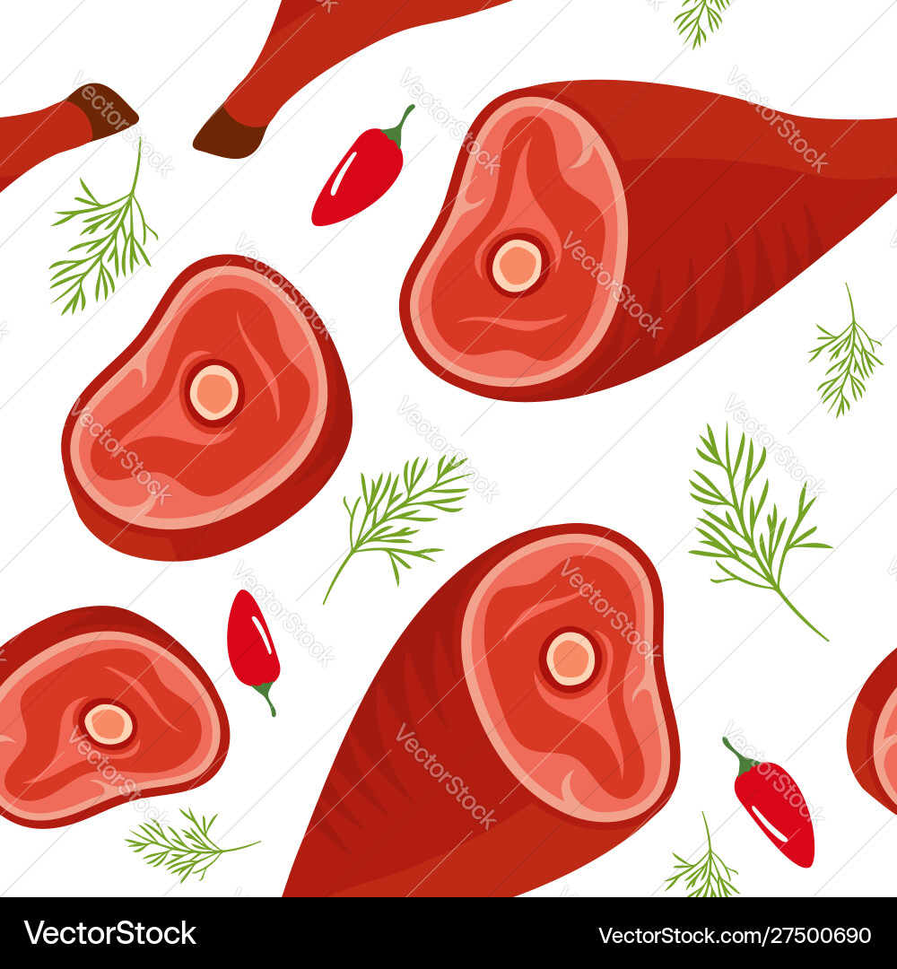 Seamless pattern on white background with gammon Seamless pattern on white background with gammon vector image