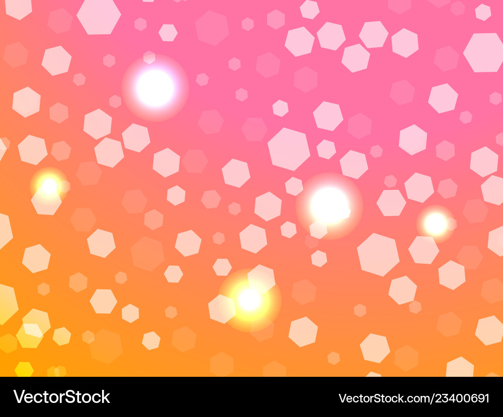 Abstract light background bokeh effect hexagons Abstract light background bokeh effect hexagons vector image