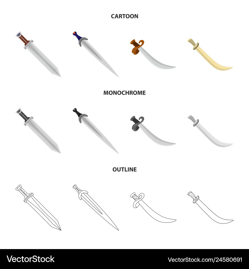 Isolated object of game and armor logo collection Vector Image