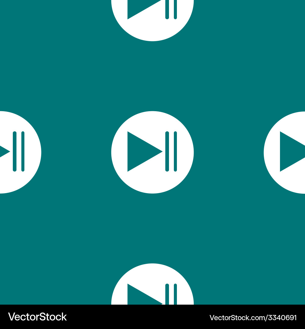 Play button web icon flat design seamless pattern – Royalty-Free Vector ...