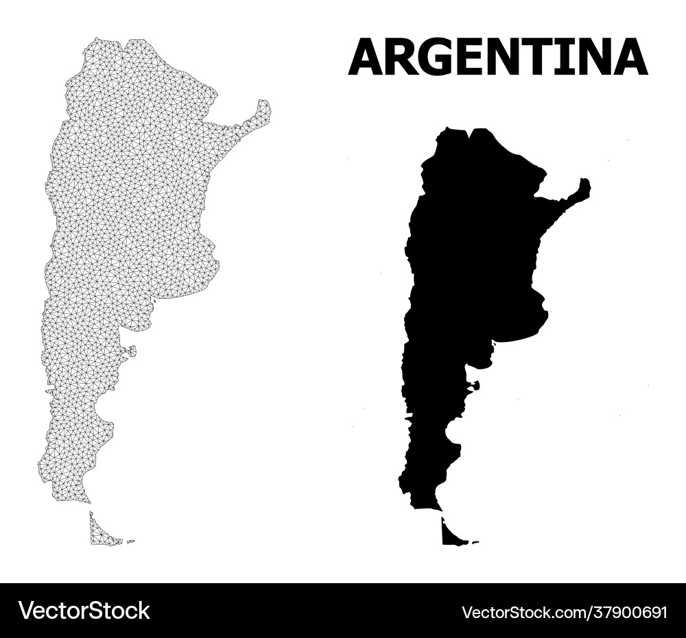 Polygonal network mesh high resolution map Polygonal network mesh high resolution map Vector Image