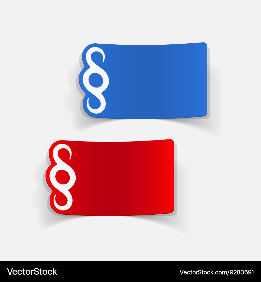 Realistic design element paragraph vector image