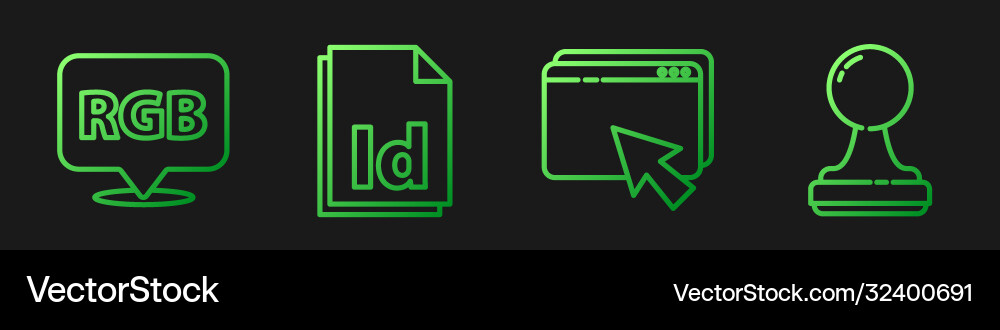 Set line web design and development speech bubble Set line web design and development speech bubble vector image